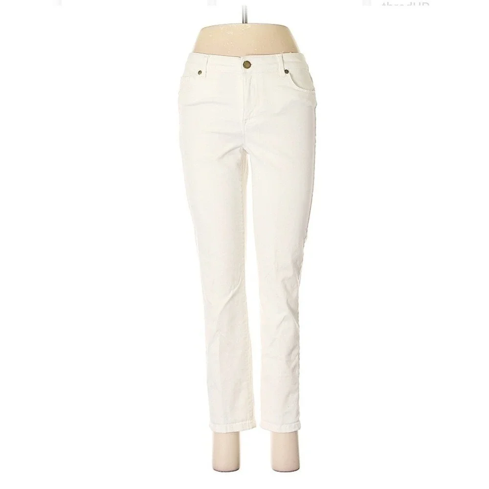 Vintage‎ Anne Klein White High Waist Jeans - Picture 2 of 7